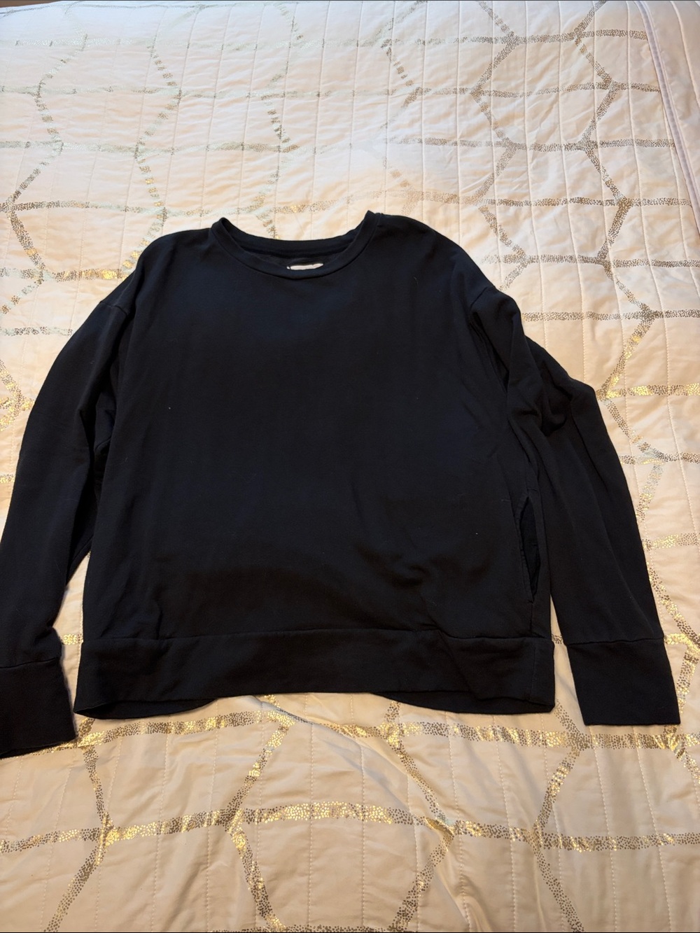 aerie Black Women's Crewneck Pullover